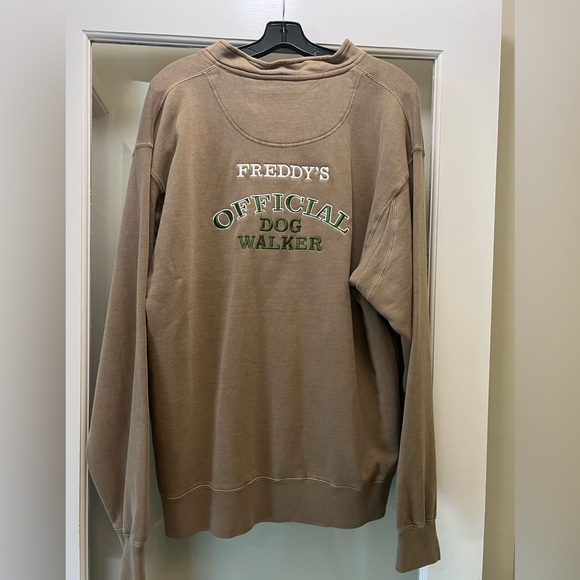 New! Orvis Official Dog Walker 1/4 Pullover Sweatshirt men's LARGE embroidered - Picture 2 of 5